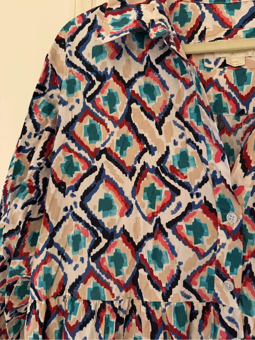 Anthropologie Maeve Bettina Tiered Shirt Dress - Picture 5 of 5